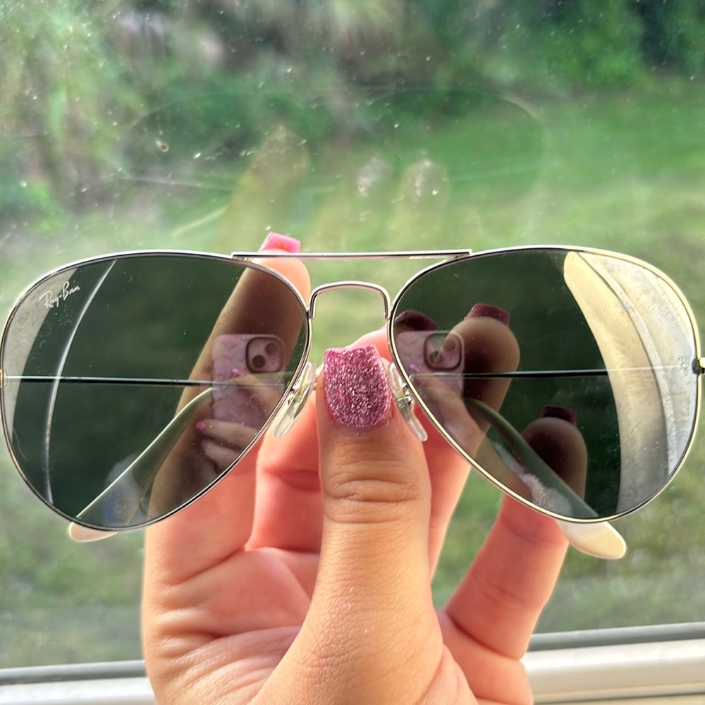Ray-Ban Mirrored Aviator Sunglasses